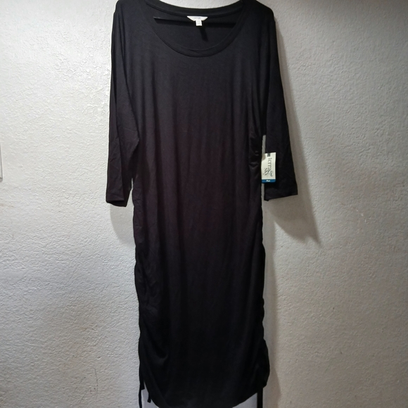 Terra & Sky Dresses & Skirts - Terra & Sky Elegant nwot size 1x Black Long Sleeve Dress